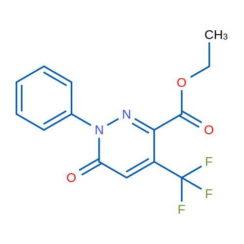 Ethyl 6-oxo-1-phenyl-4-(trifluoromethyl)-1,6-dihydropyridazine-3-carboxylate 1g