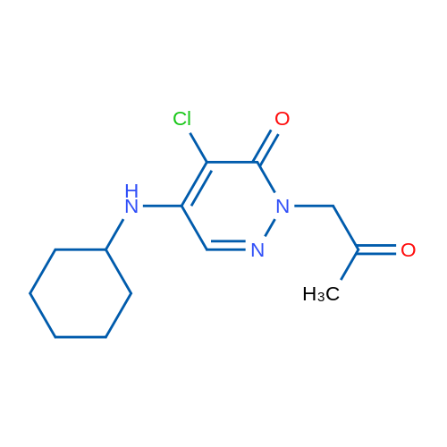 4-Chloro-5-(cyclohexylamino)-2-(2-oxopropyl)-2,3-dihydropyridazin-3-one 1g