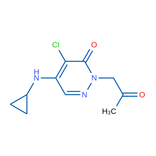 4-Chloro-5-(cyclopropylamino)-2-(2-oxopropyl)-2,3-dihydropyridazin-3-one 1g