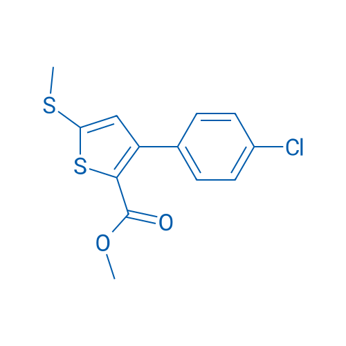 Methyl 3-(4-chlorophenyl)-5-(methylsulfanyl)thiophene-2-carboxylate 1g