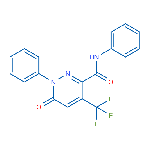 6-Oxo-N,1-diphenyl-4-(trifluoromethyl)-1,6-dihydropyridazine-3-carboxamide 1g