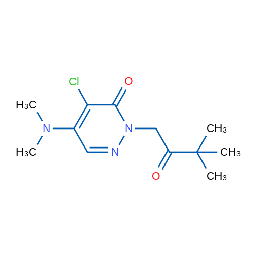 4-Chloro-2-(3,3-dimethyl-2-oxobutyl)-5-(dimethylamino)-2,3-dihydropyridazin-3-one 1g