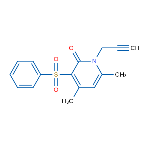 3-(Benzenesulfonyl)-4,6-dimethyl-1-(prop-2-yn-1-yl)-1,2-dihydropyridin-2-one 1g