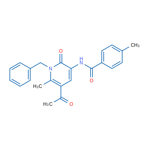 N-(5-Acetyl-1-benzyl-6-methyl-2-oxo-1,2-dihydropyridin-3-yl)-4-methylbenzamide 1g