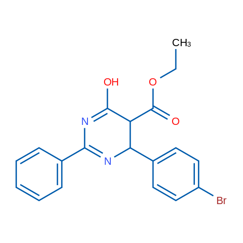 Ethyl 4-(4-bromophenyl)-6-hydroxy-2-phenyl-4,5-dihydropyrimidine-5-carboxylate 1g
