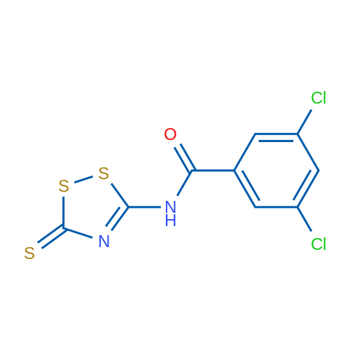 3,5-Dichloro-N-(3-sulfanylidene-3H-1,2,4-dithiazol-5-yl)benzamide 10mg