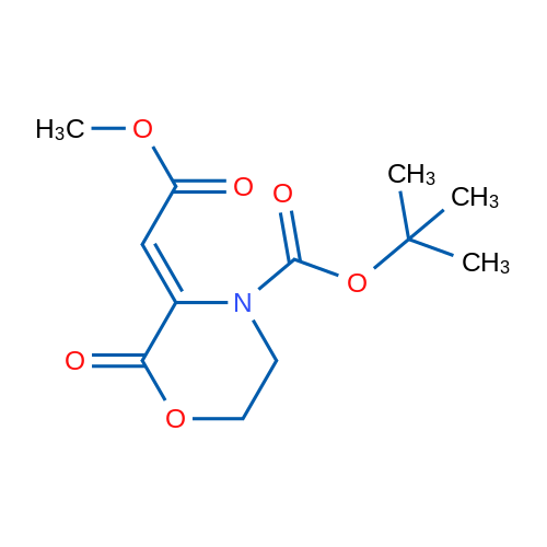 tert-Butyl (3Z)-3-(2-methoxy-2-oxoethylidene)-2-oxomorpholine-4-carboxylate 1g