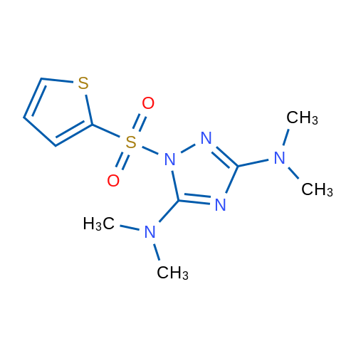 N3,N3,N5,N5-Tetramethyl-1-(thiophene-2-sulfonyl)-1H-1,2,4-triazole-3,5-diamine 1g