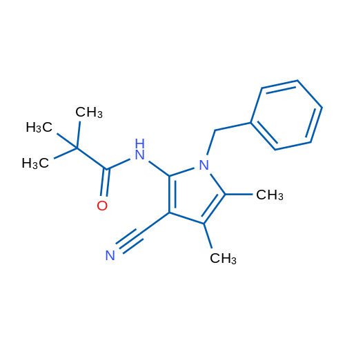 N-(1-Benzyl-3-cyano-4,5-dimethyl-1H-pyrrol-2-yl)-2,2-dimethylpropanamide 1g