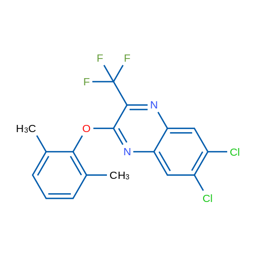 6,7-Dichloro-2-(2,6-dimethylphenoxy)-3-(trifluoromethyl)quinoxaline 1g