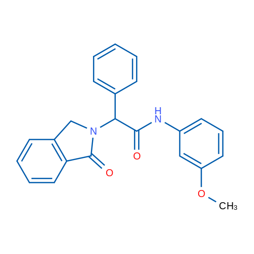 N-(3-Methoxyphenyl)-2-(1-oxo-2,3-dihydro-1H-isoindol-2-yl)-2-phenylacetamide 1g