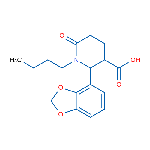 2-(2H-1,3-Benzodioxol-4-yl)-1-butyl-6-oxopiperidine-3-carboxylic acid 1g
