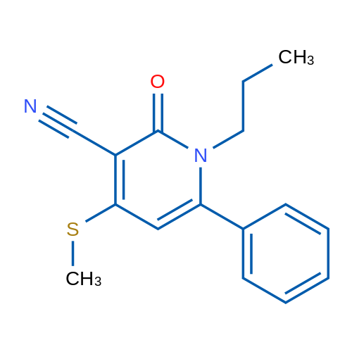 4-(Methylsulfanyl)-2-oxo-6-phenyl-1-propyl-1,2-dihydropyridine-3-carbonitrile 1g