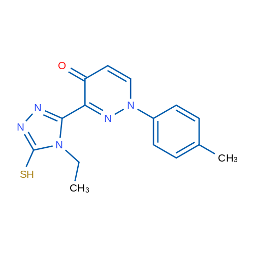 3-(4-Ethyl-5-sulfanyl-4H-1,2,4-triazol-3-yl)-1-(4-methylphenyl)-1,4-dihydropyridazin-4-one 1g