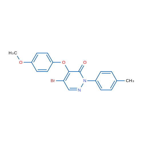 5-Bromo-4-(4-methoxyphenoxy)-2-(4-methylphenyl)-2,3-dihydropyridazin-3-one 25mg