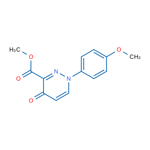Methyl 1-(4-methoxyphenyl)-4-oxo-1,4-dihydropyridazine-3-carboxylate 1g