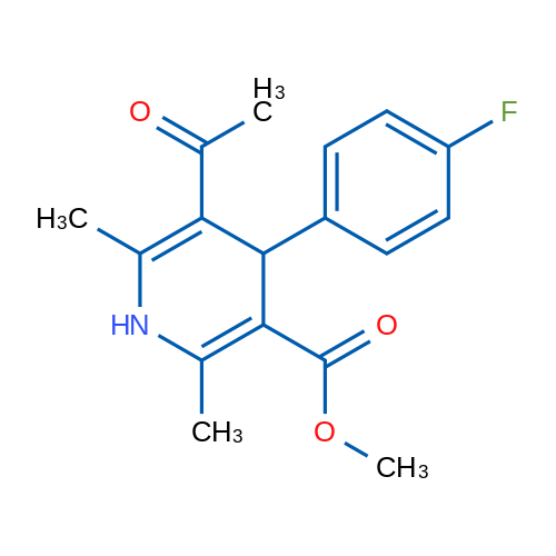 Methyl 5-acetyl-4-(4-fluorophenyl)-2,6-dimethyl-1,4-dihydropyridine-3-carboxylate 1g