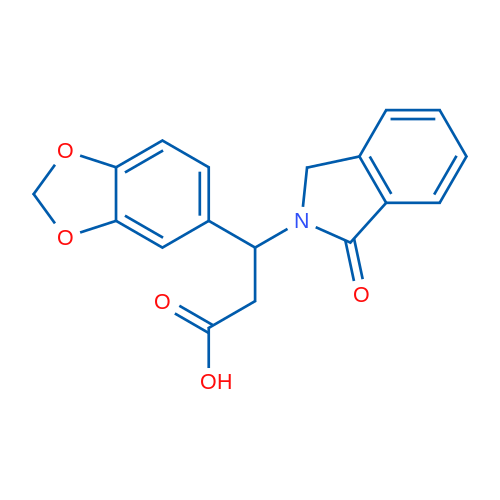 3-(2H-1,3-Benzodioxol-5-yl)-3-(1-oxo-2,3-dihydro-1H-isoindol-2-yl)propanoic acid 1g