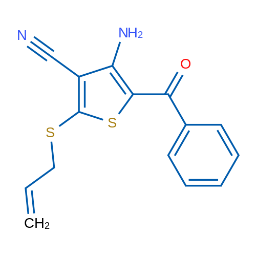 4-Amino-5-benzoyl-2-(prop-2-en-1-ylsulfanyl)thiophene-3-carbonitrile 1g