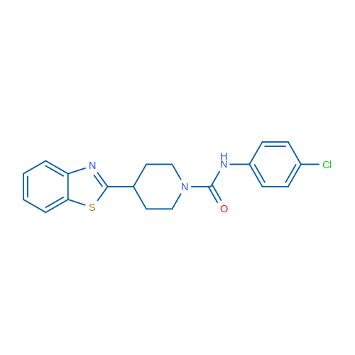 4-(1,3-Benzothiazol-2-yl)-N-(4-chlorophenyl)piperidine-1-carboxamide 1g