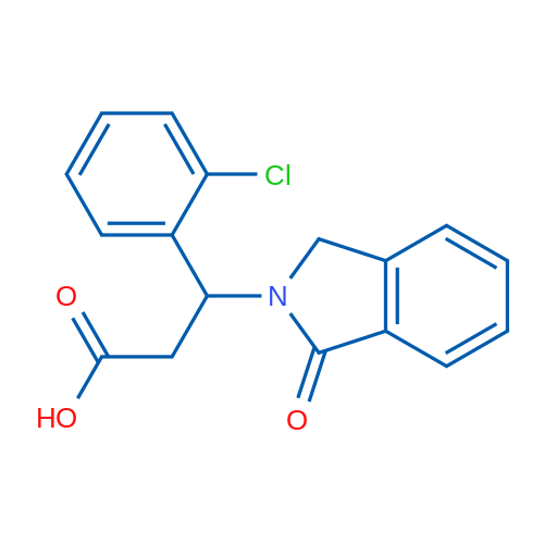 3-(2-Chlorophenyl)-3-(1-oxo-2,3-dihydro-1H-isoindol-2-yl)propanoic acid 1g