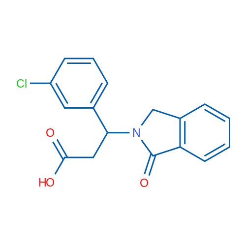 3-(3-Chlorophenyl)-3-(1-oxo-2,3-dihydro-1H-isoindol-2-yl)propanoic acid 1g