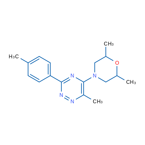 5-(2,6-Dimethylmorpholin-4-yl)-6-methyl-3-(4-methylphenyl)-1,2,4-triazine 1g