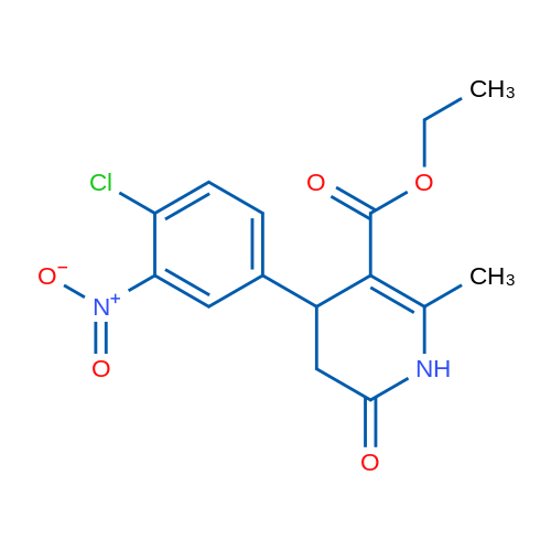 Ethyl 4-(4-chloro-3-nitrophenyl)-2-methyl-6-oxo-1,4,5,6-tetrahydropyridine-3-carboxylate 1g