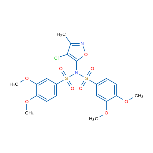N-(4-Chloro-3-methyl-1,2-oxazol-5-yl)-N-(3,4-dimethoxybenzenesulfonyl)-3,4-dimethoxybenzene-1-sulfonamide 1g