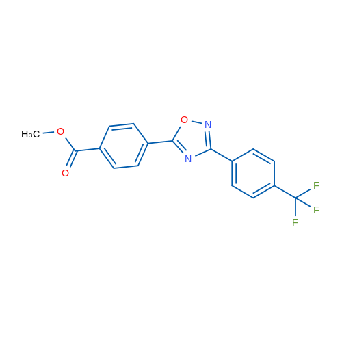 Methyl 4-(3-(4-(trifluoromethyl)phenyl)-1,2,4-oxadiazol-5-yl)benzoate 1g