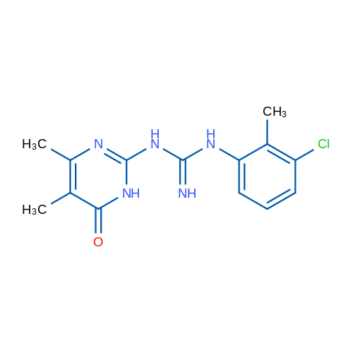 1-(3-Chloro-2-methylphenyl)-3-(4,5-dimethyl-6-oxo-1,6-dihydropyrimidin-2-yl)guanidine 5g