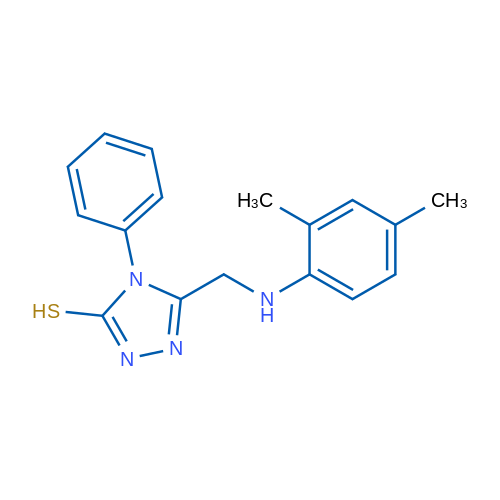 5-(((2,4-Dimethylphenyl)amino)methyl)-4-phenyl-4H-1,2,4-triazole-3-thiol 1g