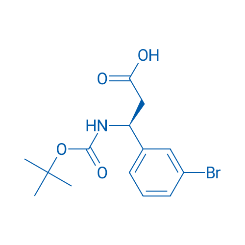 (S)-3-(3-Bromophenyl)-3-((tert-butoxycarbonyl)amino)propanoic acid 250mg