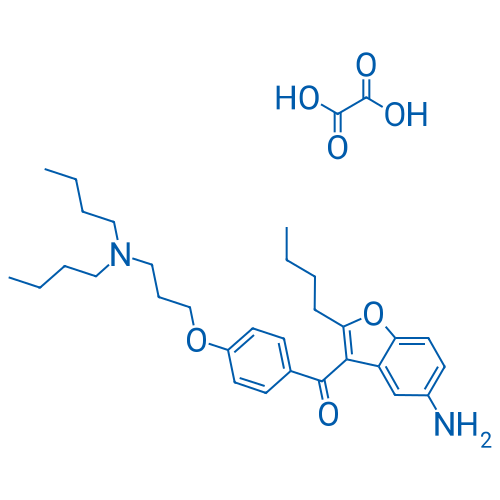 (5-Amino-2-butylbenzofuran-3-yl)(4-(3-(dibutylamino)propoxy)phenyl)methanone oxalate 5g