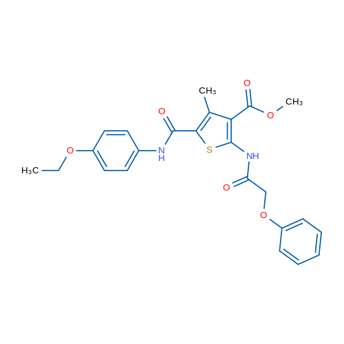 Methyl 5-((4-ethoxyphenyl)carbamoyl)-4-methyl-2-(2-phenoxyacetamido)thiophene-3-carboxylate 1g