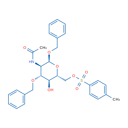 α-D-Glucopyranoside, phenylmethyl 2-(acetylamino)-2-deoxy-3-O-(phenylmethyl)-, 6-(4-methylbenzenesulfonate) 1g