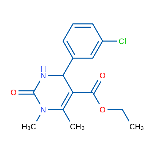 Ethyl 4-(3-chlorophenyl)-1,6-dimethyl-2-oxo-1,2,3,4-tetrahydropyrimidine-5-carboxylate 5g