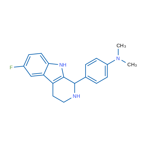 4-(6-FLuoro-2,3,4,9-tetrahydro-1h-beta-carbolin-1-yl)-n,n-dimethylaniline 1g