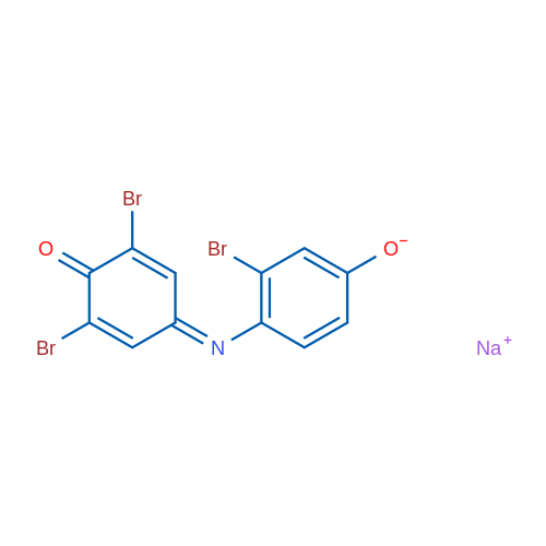 Sodium 3-bromo-4-((3,5-dibromo-4-oxocyclohexa-2,5-dien-1-ylidene)amino)phenolate 10g