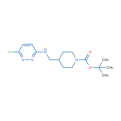 tert-Butyl 4-(((6-chloropyridazin-3-yl)amino)methyl)piperidine-1-carboxylate 1g