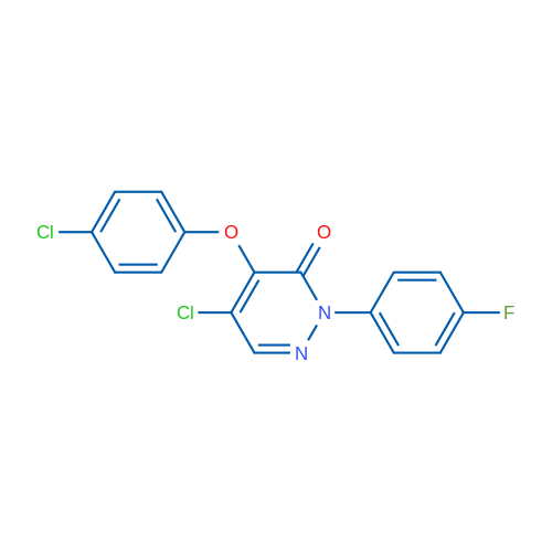5-Chloro-4-(4-chlorophenoxy)-2-(4-fluorophenyl)-2,3-dihydropyridazin-3-one 1g