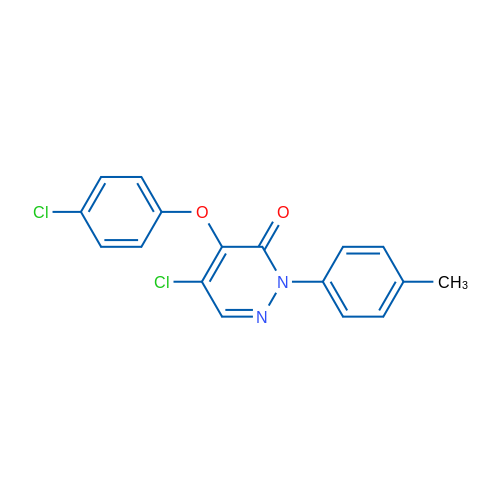 5-Chloro-4-(4-chlorophenoxy)-2-(4-methylphenyl)-2,3-dihydropyridazin-3-one 1g