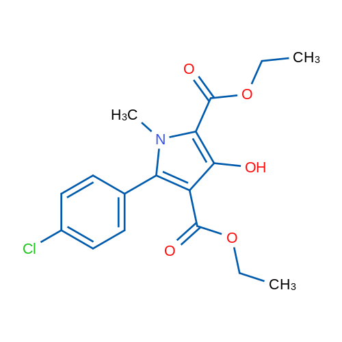 Diethyl 5-(4-chlorophenyl)-3-hydroxy-1-methyl-1H-pyrrole-2,4-dicarboxylate 1g