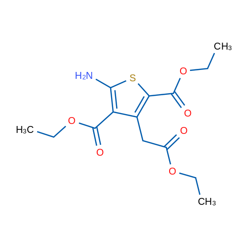 2,4-Diethyl 5-amino-3-(2-ethoxy-2-oxoethyl)thiophene-2,4-dicarboxylate 1g