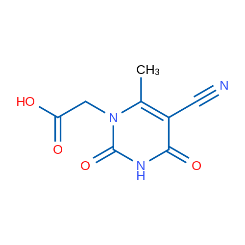 2-(5-Cyano-6-methyl-2,4-dioxo-3,4-dihydropyrimidin-1(2H)-yl)acetic acid 1g