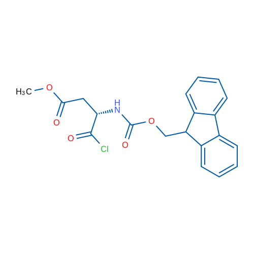 Methyl (S)-3-((((9H-fluoren-9-yl)methoxy)carbonyl)amino)-4-chloro-4-oxobutanoate 250mg