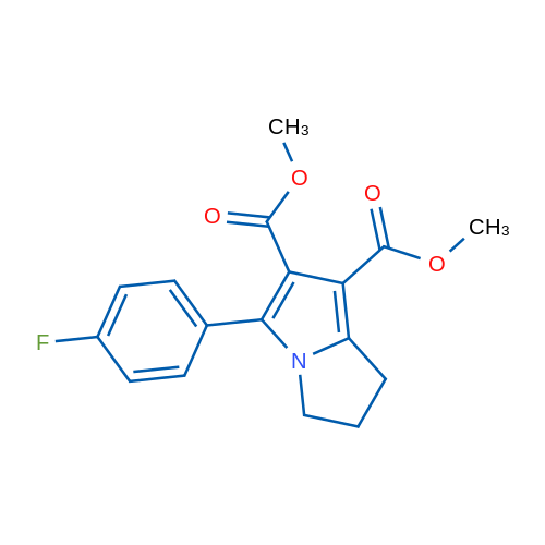 6,7-Dimethyl 5-(4-fluorophenyl)-2,3-dihydro-1H-pyrrolizine-6,7-dicarboxylate 1g