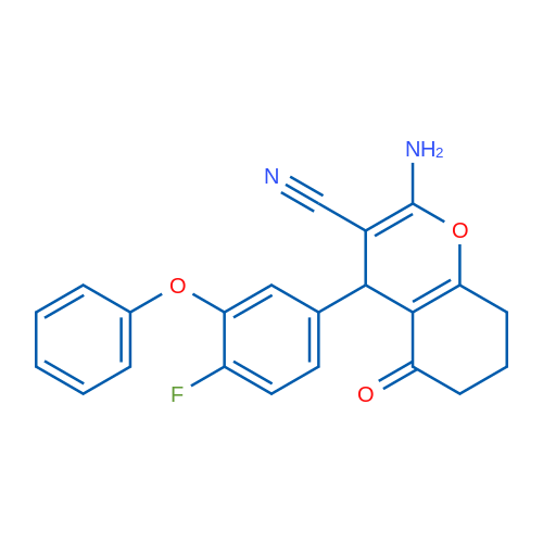 2-Amino-4-(4-fluoro-3-phenoxyphenyl)-5-oxo-5,6,7,8-tetrahydro-4H-chromene-3-carbonitrile 1g