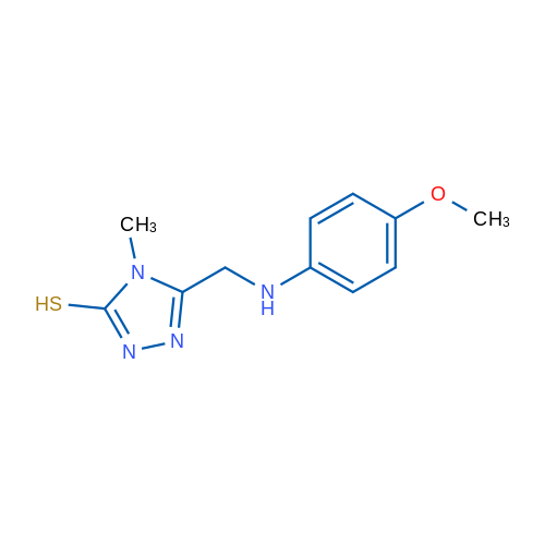 5-(((4-Methoxyphenyl)amino)methyl)-4-methyl-4H-1,2,4-triazole-3-thiol 1g