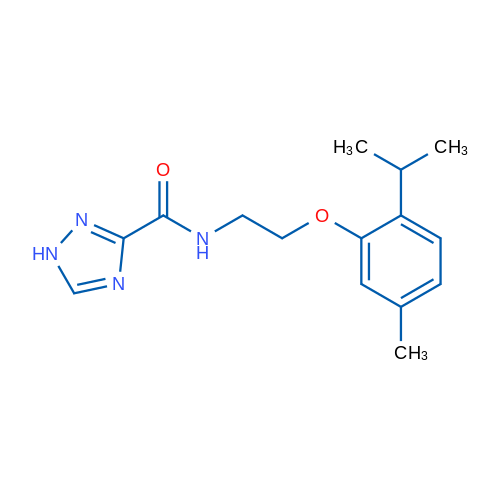 N-(2-(2-Isopropyl-5-methylphenoxy)ethyl)-1H-1,2,4-triazole-3-carboxamide 100mg